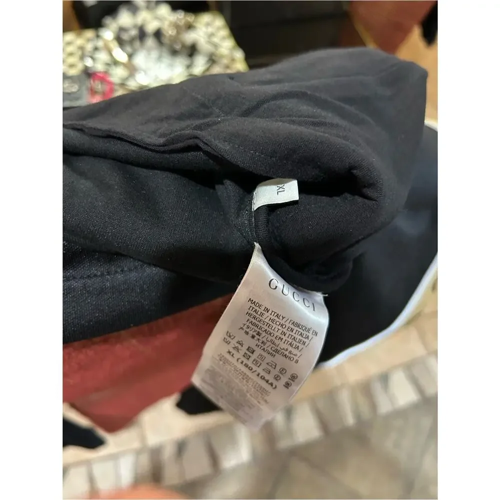 Men's Gucci GG ribbon oversized technical jersey, track, jacket, size XL
